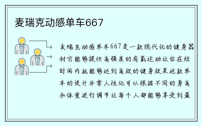 麦瑞克动感单车667